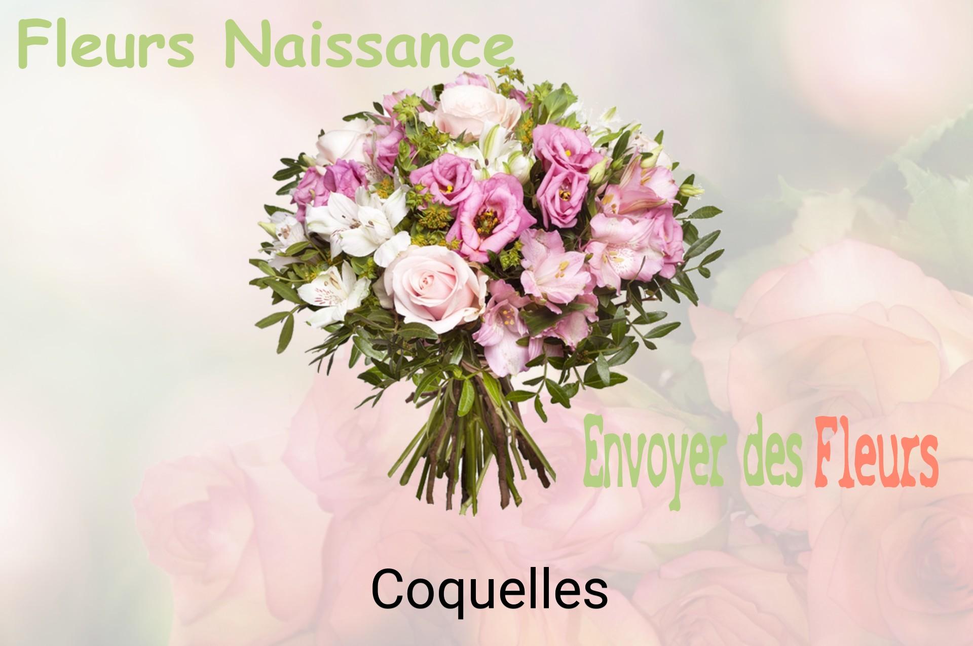 Bouquet de fleurs de naissance livré à Coquelles